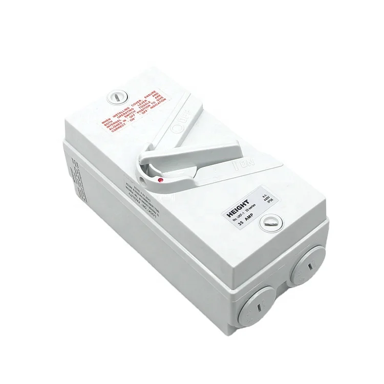 HEIGHT Weather Protected Isolating Switches socket plug/UKF4-35