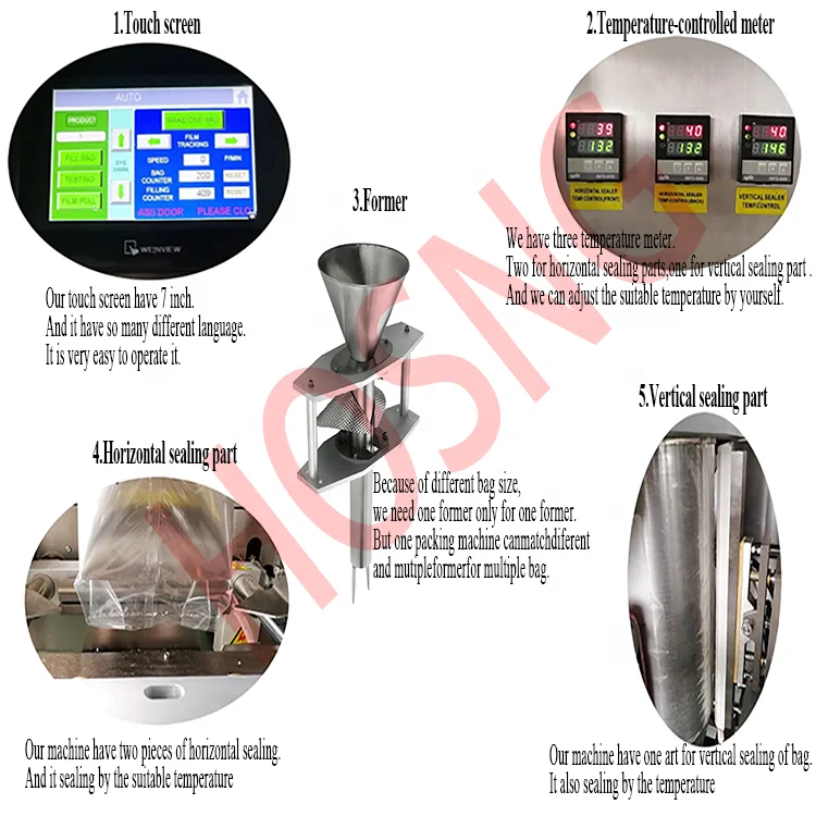 Factory Price Full Automatic 50g To 2500g  Black Sunflower Seeds Kernels Packaging Machine With Nitrogen