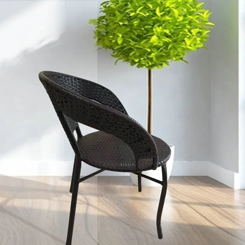 Стул ротанговый для отдыха на открытом воздухе, комплект из трех предметов, плетеный комбинированный стол, стул для балкона