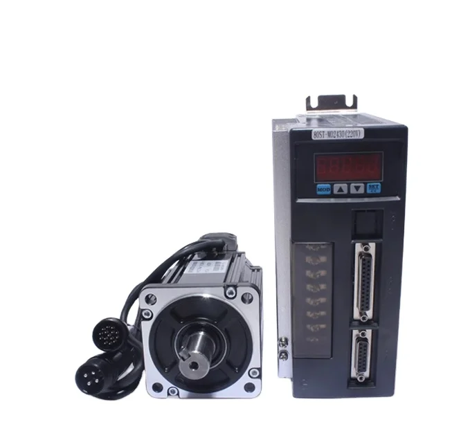 80ST-M02430  AC 220V Servo Motor Set 750W 2.4 N Type 80 servo driver motor 3000 RPM