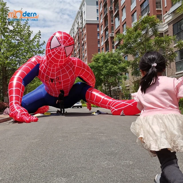 Giant inflatable spiderman model , attractive inflatable super heroes model , inflatable parade balloons