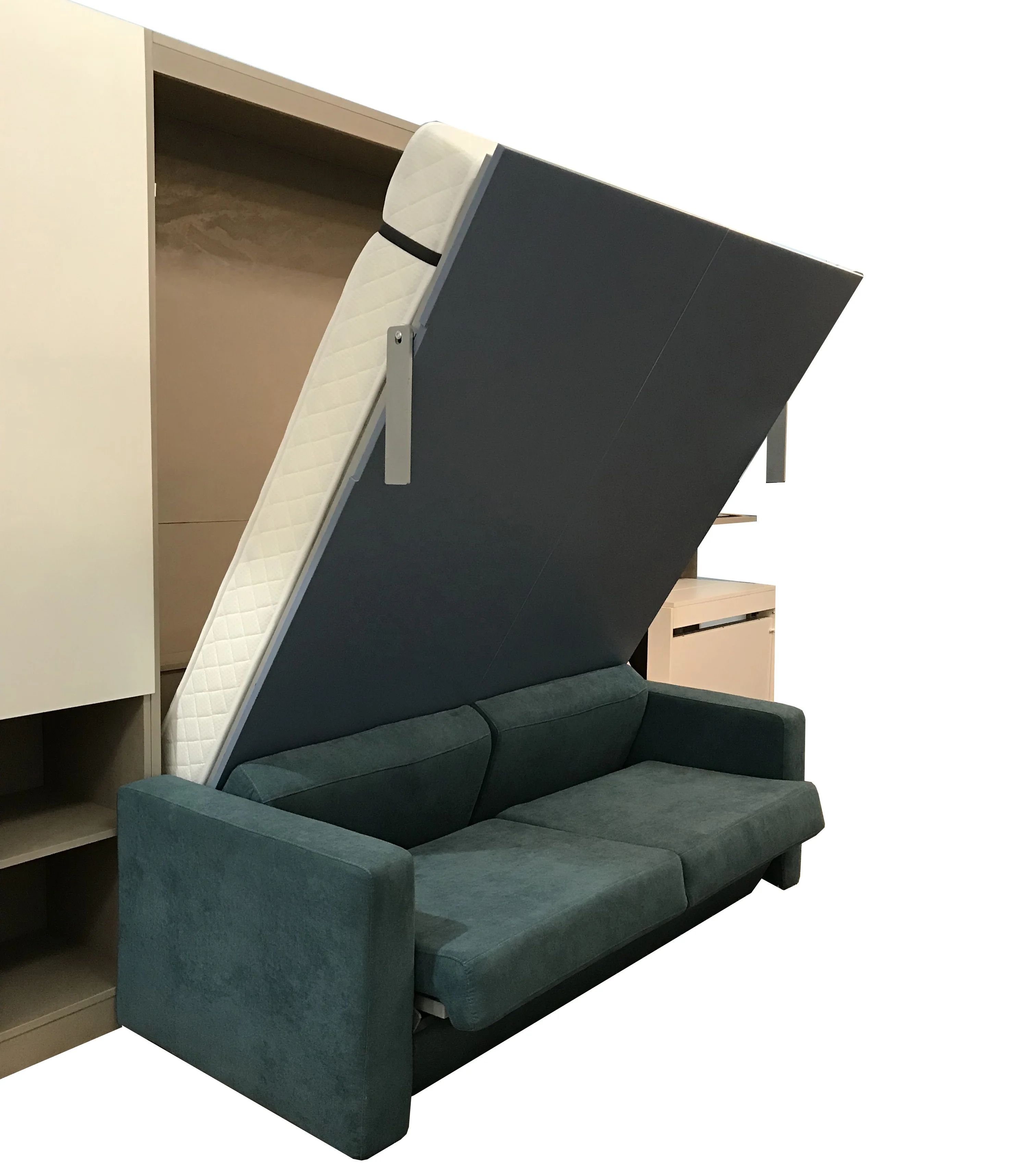 Hidden Wall Bed Sofa Space Saving Furniture Use Mechanism Kit