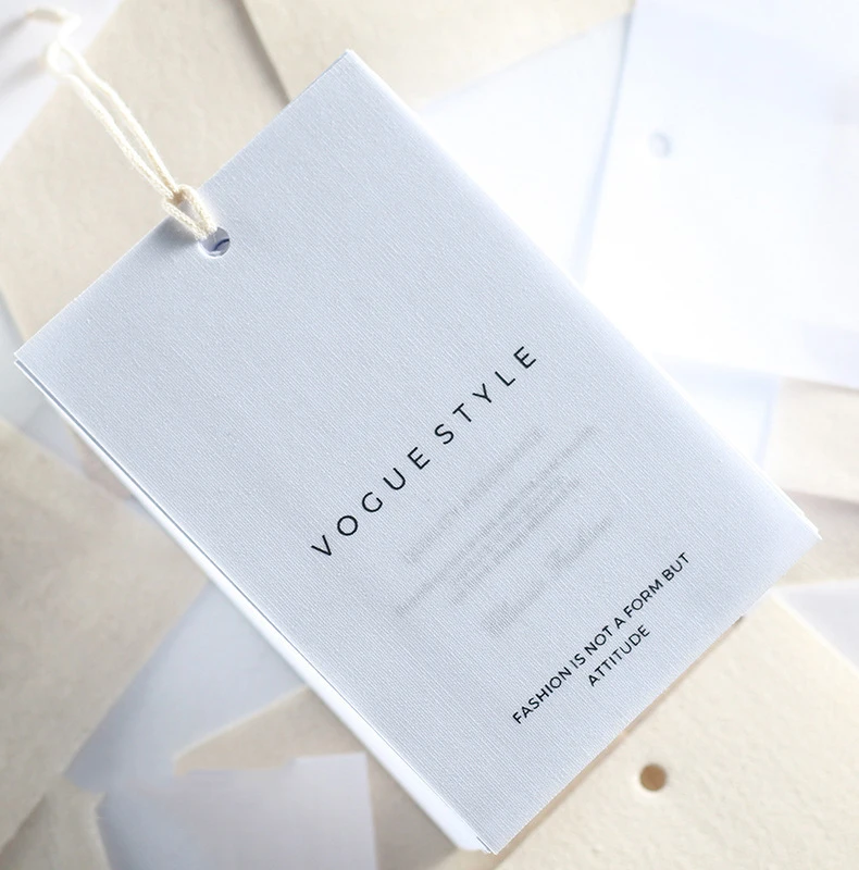 Personalized Custom Fabric Tags High-end Clothing Custom Cotton Tags Screen Printing Hang Tags Label