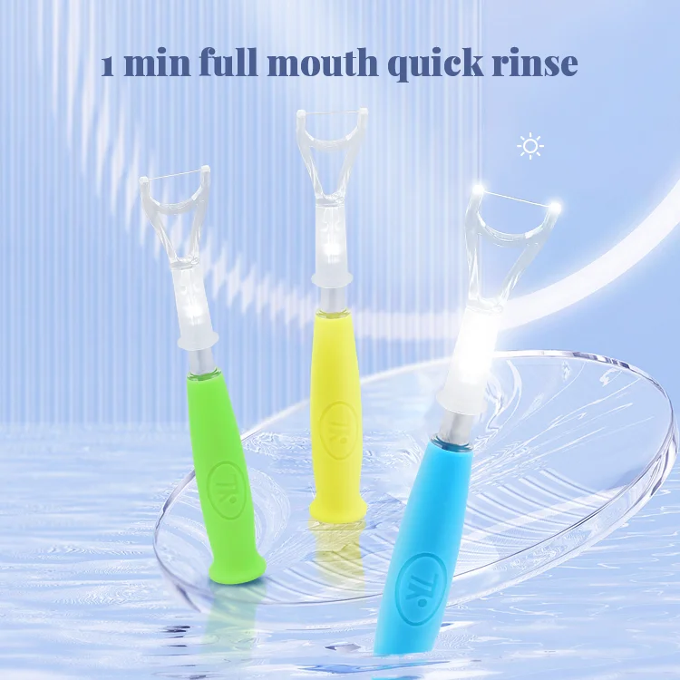 Private Label Eco-Friendly Lighted Ultra Floss Kids Dental Flosser Toothpick PP with Case for Public