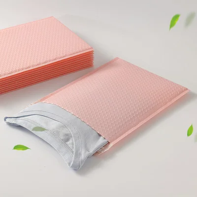 Pink Custom Logo Courier Mailing Bag Biodegradable Recycled Plastic Shipping Envelope Mailer Bag