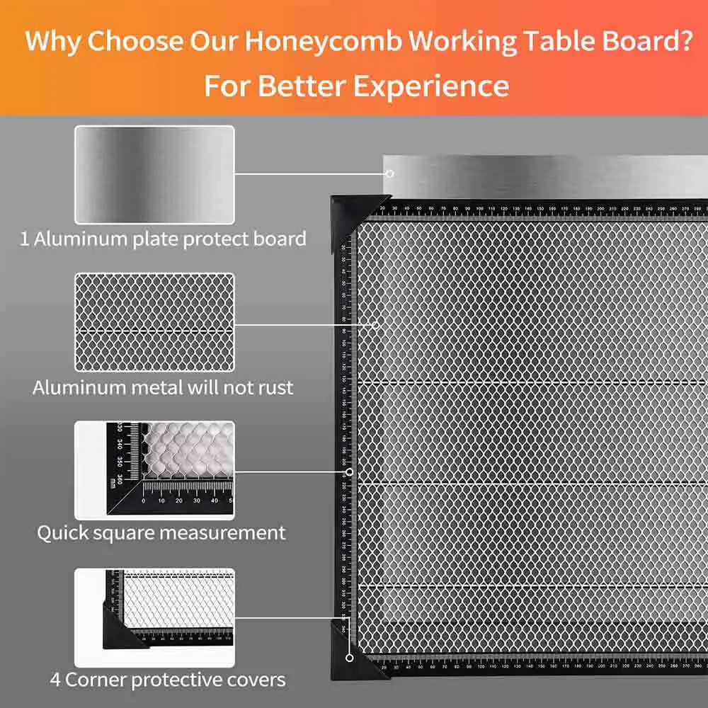 Customized Size Large Honeycomb Working Table Panel Board Platform For CO2 Laser Engraver Cutting Machine Honeycomb Laser Bed
