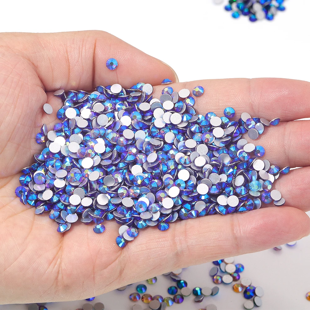 Bling Crystal High Quality Glass Nail Art Crystal Diamond Shaped Flat Foil Back Rhinestone