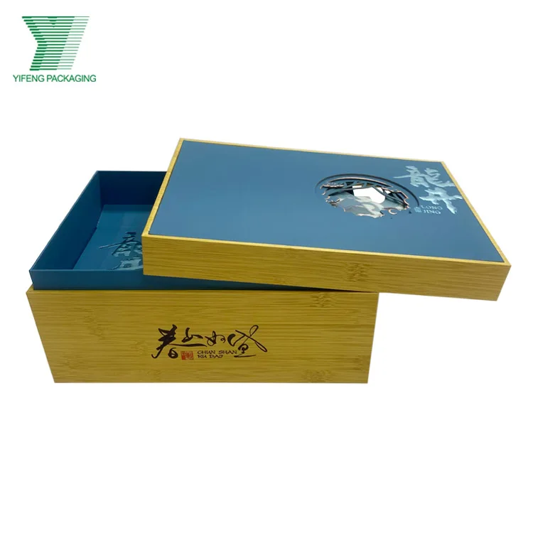 Custom packing wooden bamboo box Cardboard Tea Samplers Assorted Variety CMYK Color Custom Logo Paper Packaging Tea Boxes