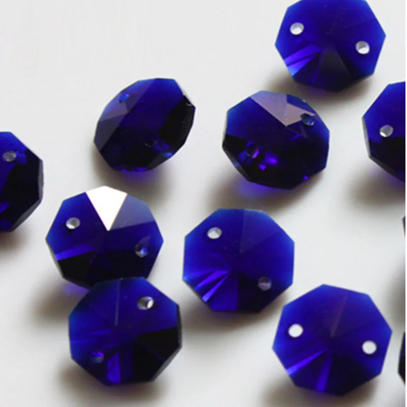 Honor of Crystal 14mm Transparent Crystal Chandelier Beads Prism Diamond Cut Chandelier Crystal Octagon Beads Accessories
