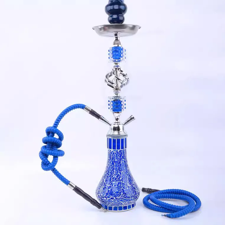 double-tube four-tube hookae suit medium-size glass pipe metal accessories hookah smoking accessories shisha hoka vaper pipe