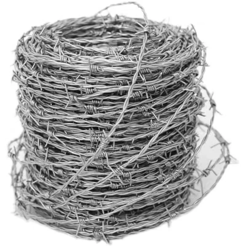 Factory Preferential Price Sale 50kg/roll Barbed Wire Fence 500 Meters Galvanized Barbed Wire For Farm (1600816957308)