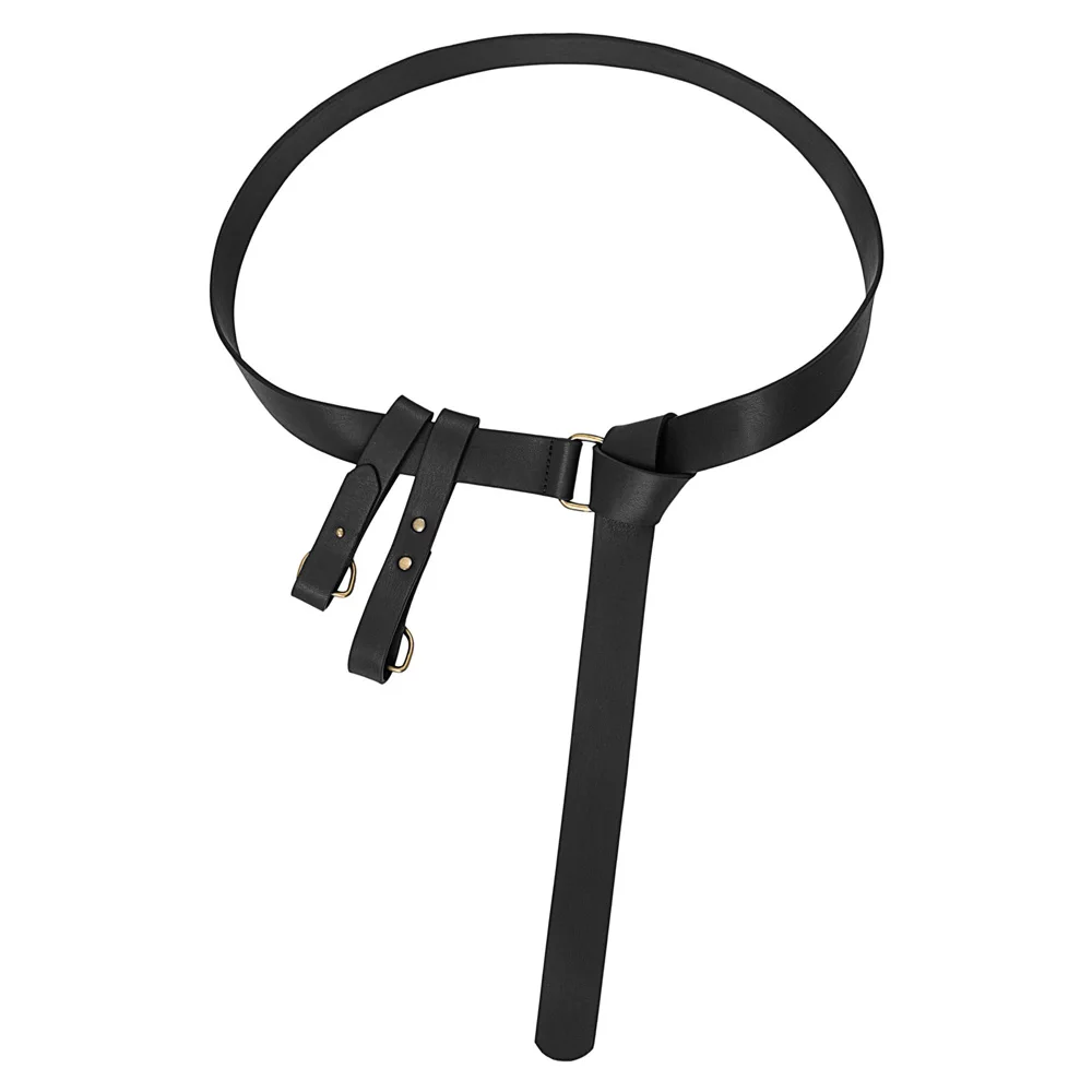 SL000132 SD ботинки в стиле унисекс; Женские и мужские пояс полиуретановая кожа 145 см Средневековый Ренессанс