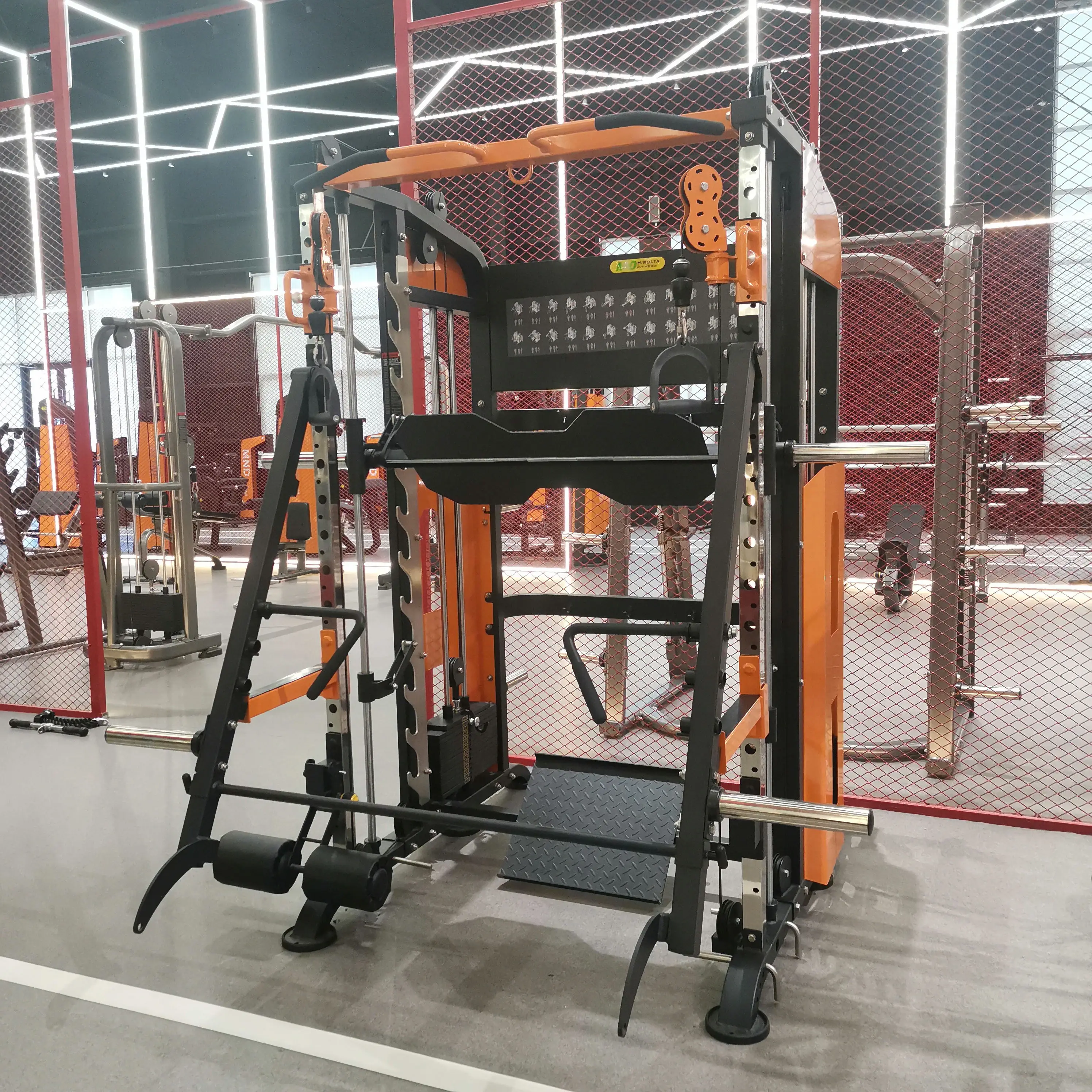 Multi Function Station High Quality Smith Machine Cable Trainer Plate Loaded Machine 3D Smith Machine