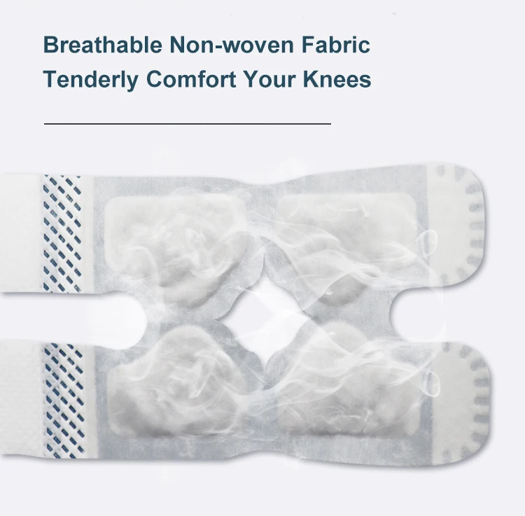 Травяная грелка для колена, популярная упаковка, одноразовая термотерапевтическая подушечка, самонагревающийся пакет для снятия суставов