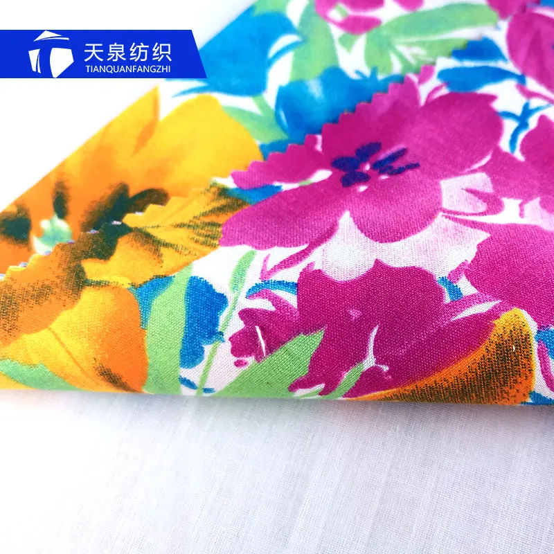 
100% polyester fabric pigment Printing bedsheet microfiber woven fabric for home textile microfiber bedding set 
