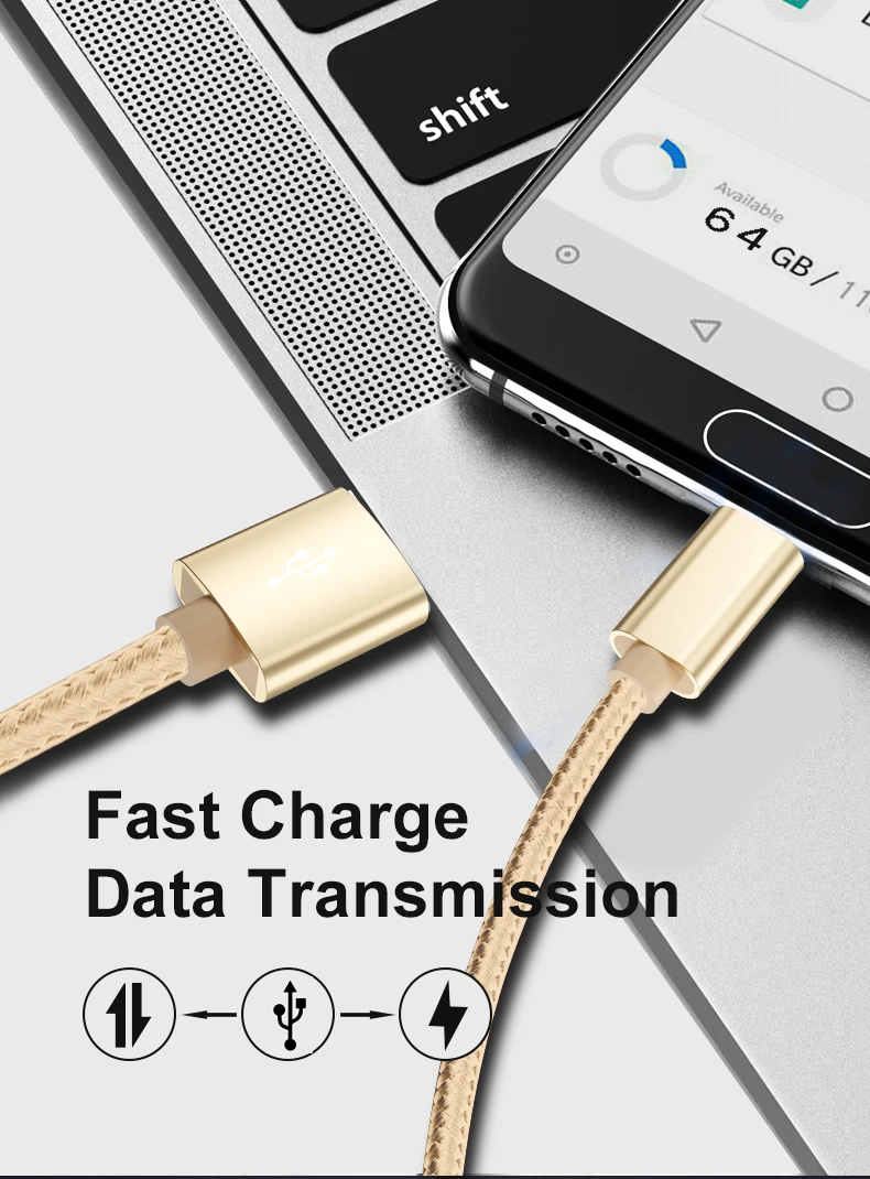  WIK-YD 1 м 2 3 Micro Type c ios Быстрая зарядка с Usb-кабелем для передачи