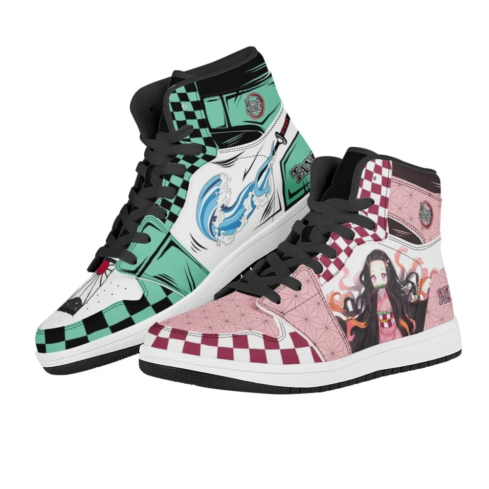 Cross border Anime printed shoes for 4 style Super Saiyan son goku men and women couples high top DBZ casual shoes fashion shoes