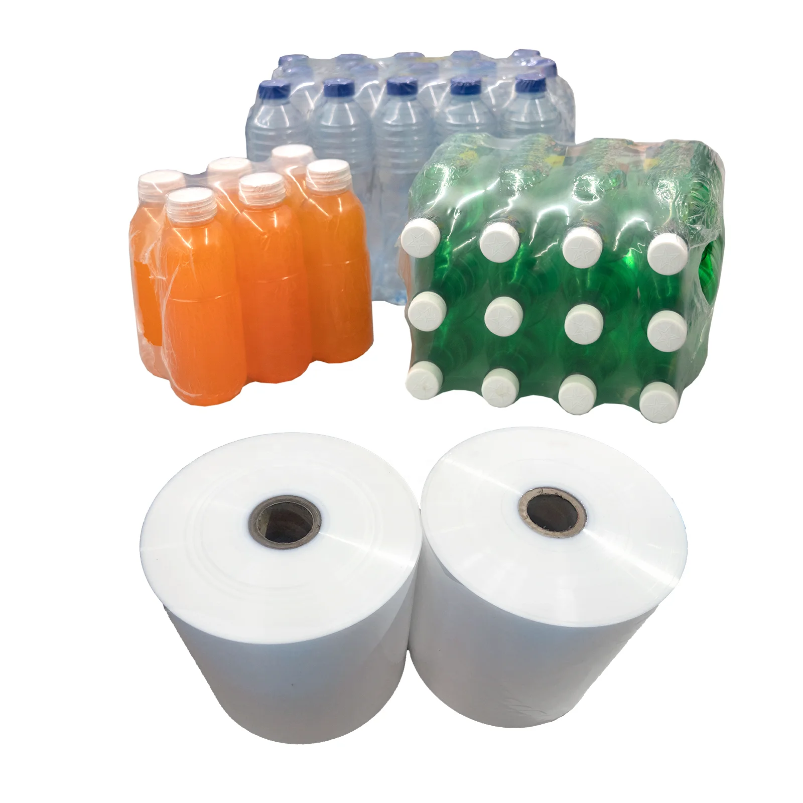 High Quality Competitive Price Custom Shrink Pe Film Printed Mineral Water Bottle Beverage PE Heat Collation shrink film