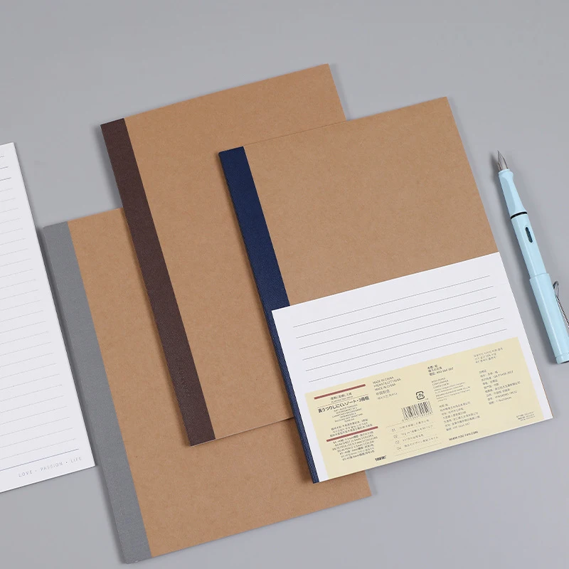 OEM Wide Ruled College Ruled Glue Binding Notebook in bulk Composition Notebook a4 a5 Customizable School Notebook for Students