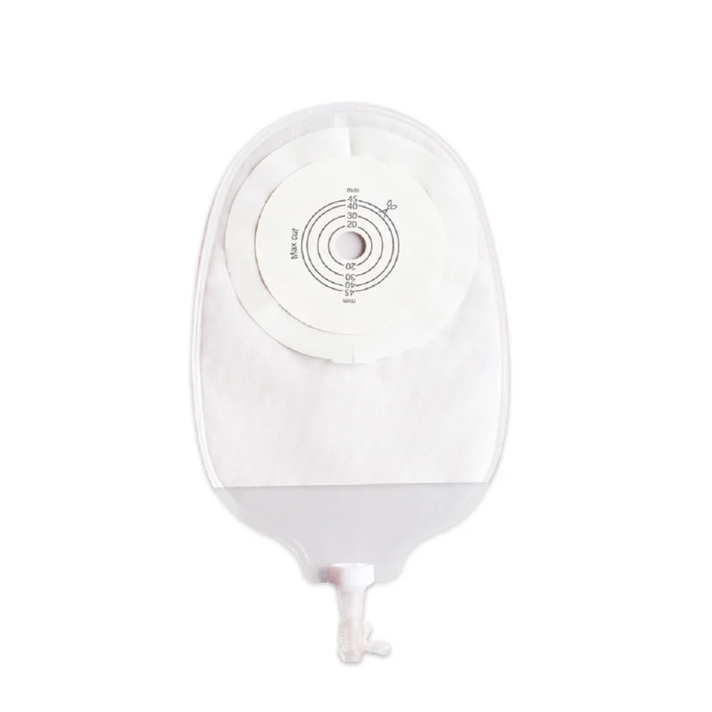 China Urostomy Bag Sterile Medical One Piece Or Two Pieces Consumables 15-70mm With Disposable Adhesive Ostomy Belt Urine Bag