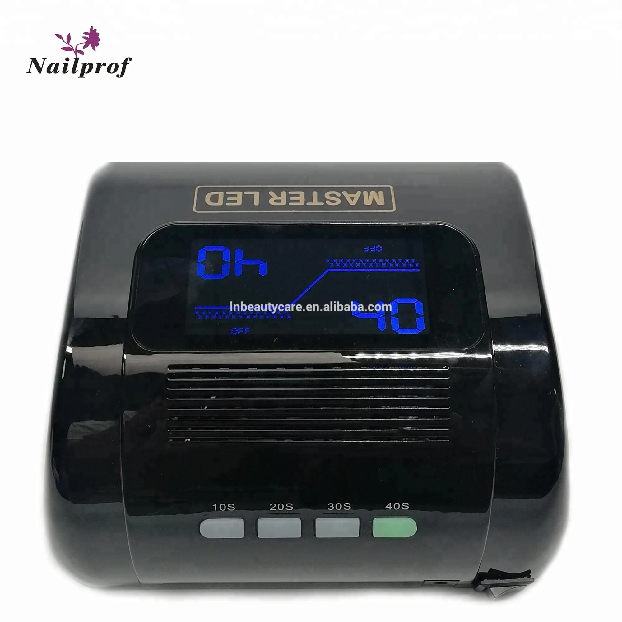 Factory price! Nailprof Cordless Rechargeable 48W Nail UV LED Nail Lamp Gel Polish Curing Lamp With Bottom 10s/20s/30s/40s or OEM Timer Setting