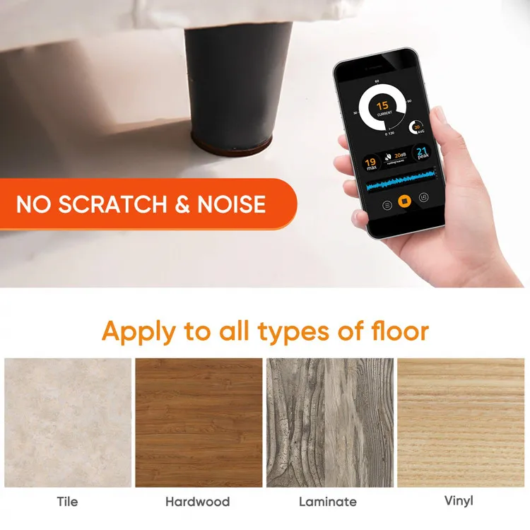 Wood Furniture Floor Protectors Self Adhesive Anti Skid Furniture Pads Non Slip Rubber Furniture Grippers