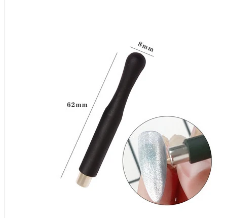 Good Quality Silicone Round Strong Cat Eye Magnetic Nail Polish Uv Gel Manicure Diy Nail Art Tools Magnet Stick For Cats Eye Gel