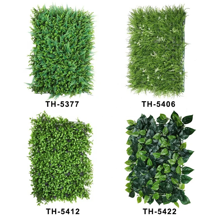 Artificial Boxwood Wall Hedge Garden Privacy Leaves Panels Green Grass Wall
