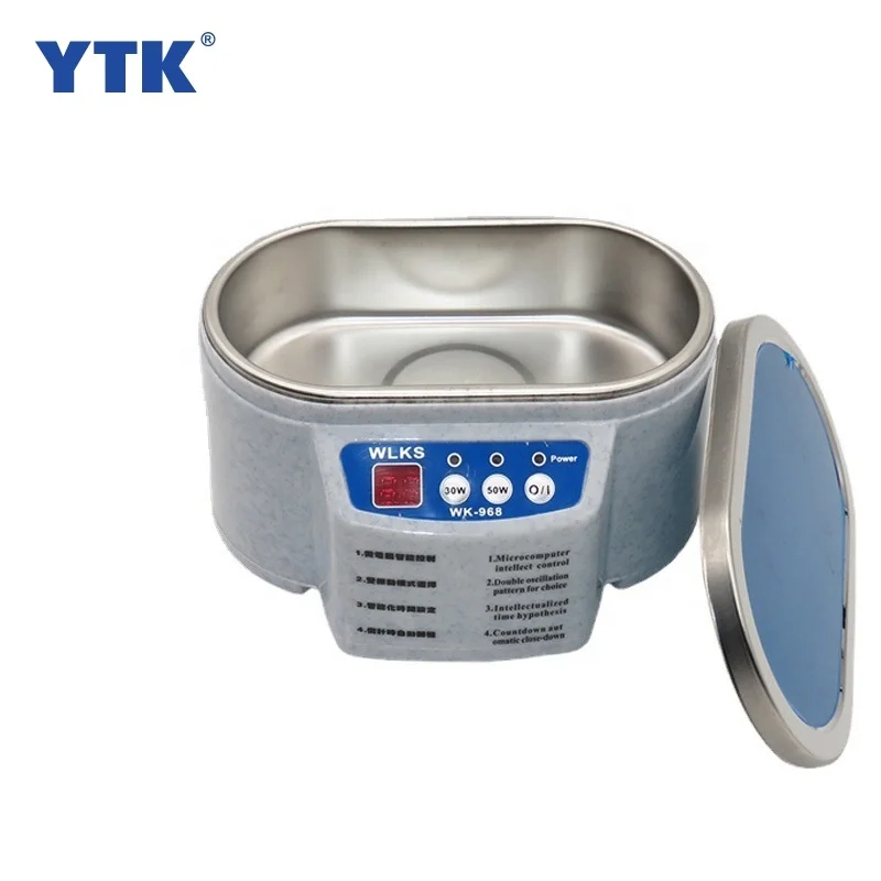 Портативная Ультразвуковая мини-машина для чистки ювелирных изделий очков печатных плат линз с интеллектуальным управлением 30 Вт