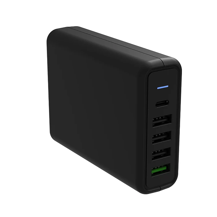 
usb energy station 5 ports universal world travel charger usb-c super fast charger kc certificate 