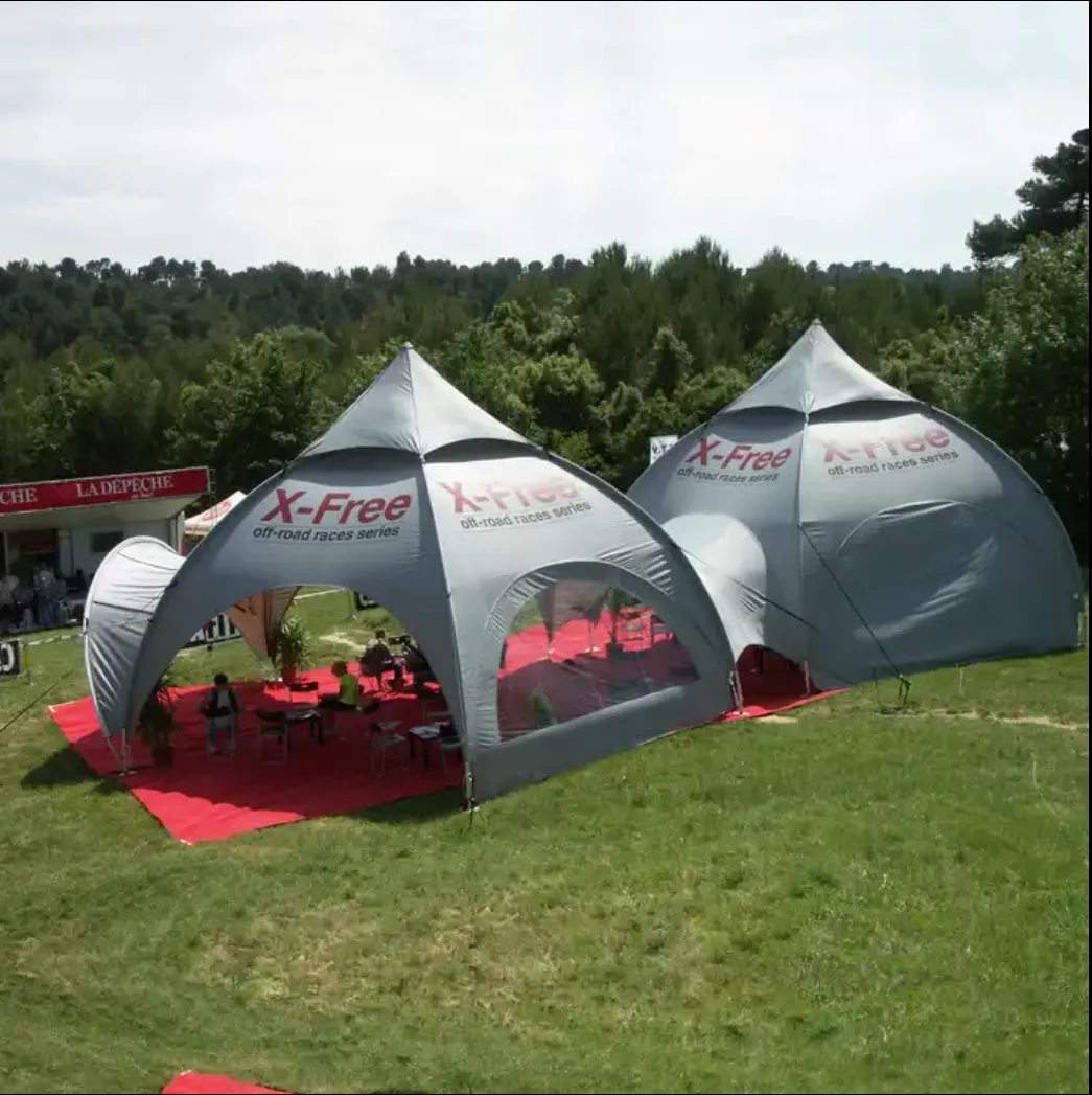 Aluminium Custom advertising Trade Show Outdoor 6*6m pop up folding Dome Tent for Promotion event gazebo canopy