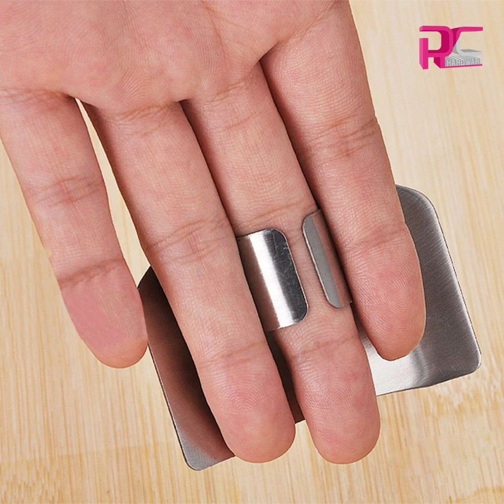 Wholesale kitchen vegetable fruit meat cutting tool safety hand 18/8 stainless steel finger slice guard