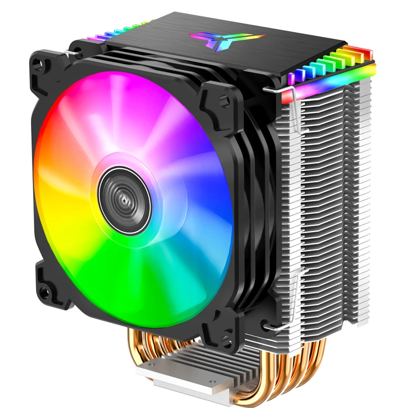 CR1400 4Pin 5V PC LED Fan Cooling RGB 4 Heat-pipes CPU Cooler Computer Radiator for Intel 1151/1155/AM3/AM4
