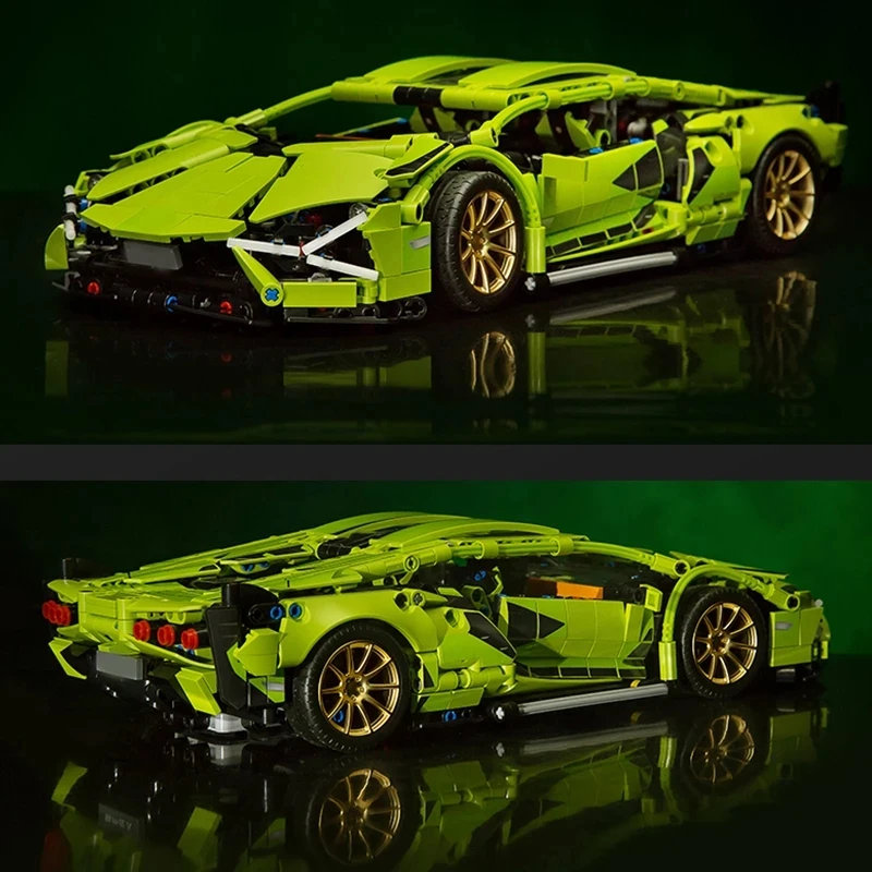 Technical Famous Car Series Model Remote Control Electric Version Competitive Racing Building Blocks Boys Favorite Assembly Toys