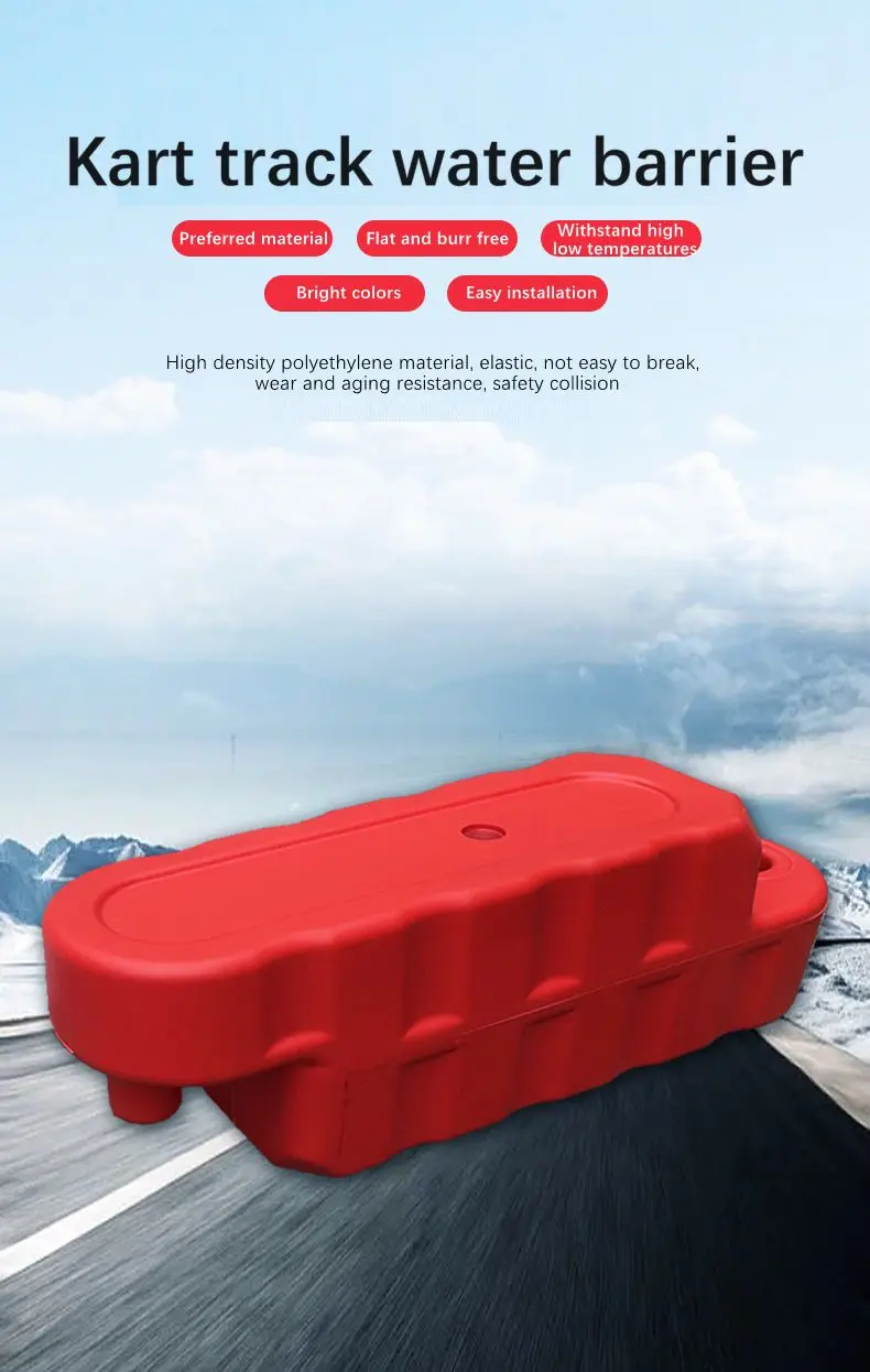 intersection three holes roller plastic carding water fence isolation pier barrier barrier cement pier traffic facilities