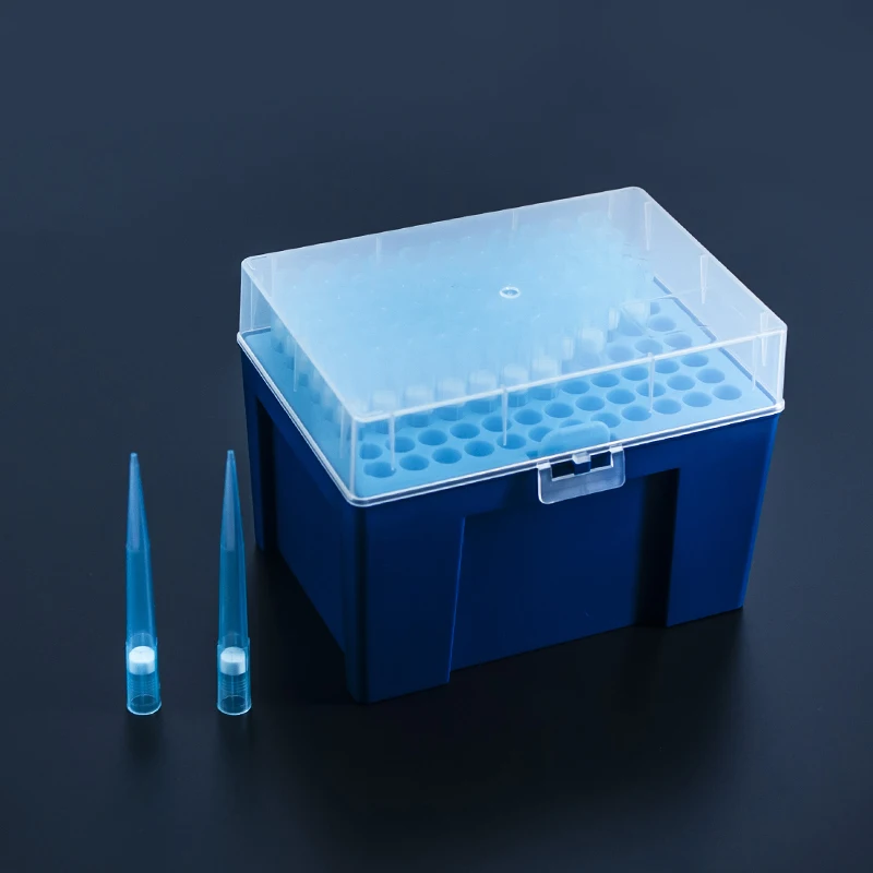 1000ul disposable transparent DNase RNase free low retention pipette tips 96 well pipette tips with filter