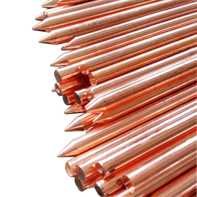 2023 Factory Custom Electrical Pure Copper Overhead Line Grounding Electrode Earth Rod