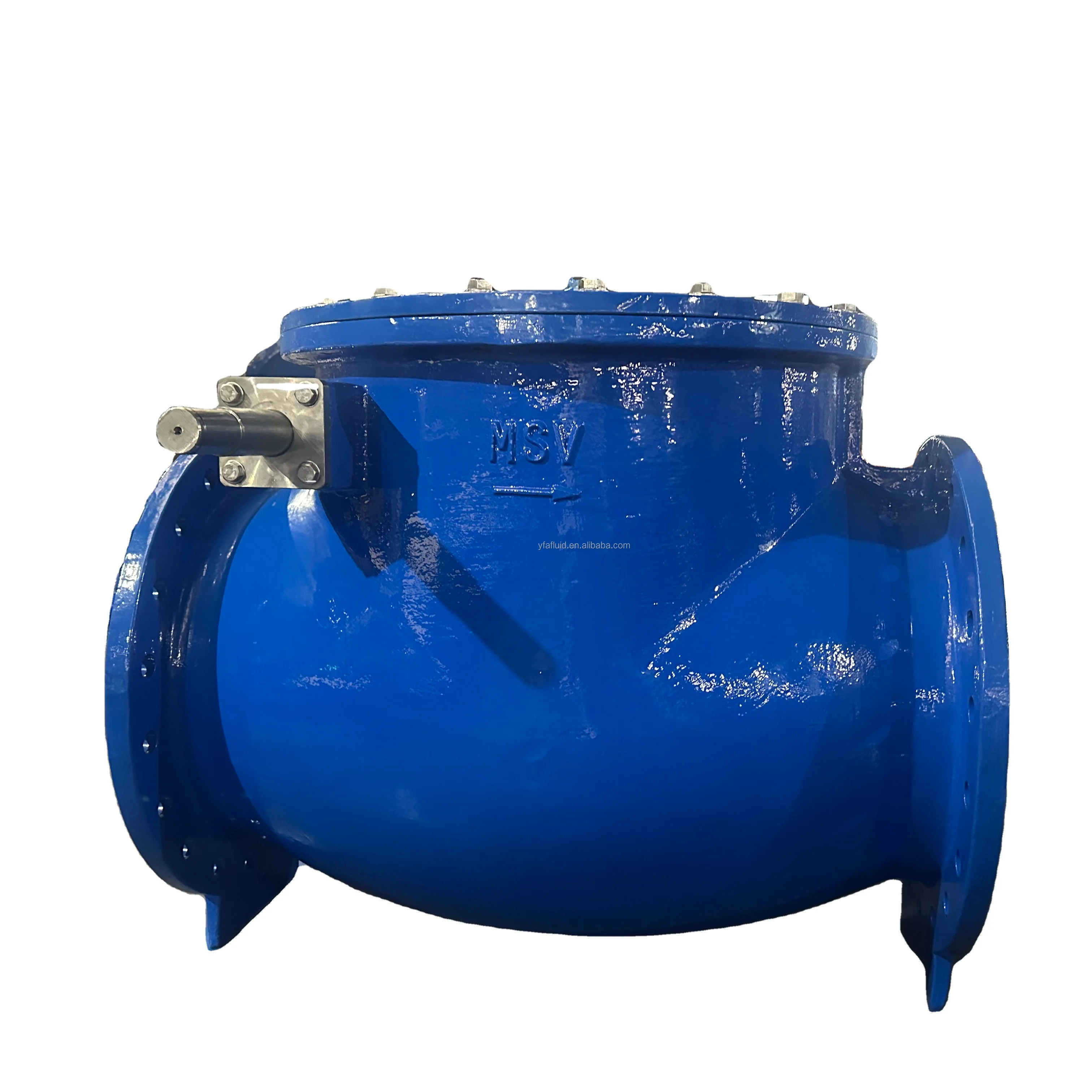 YFA BS5153 DN450 PN10 Double Flange Type GGG50 Cast Iron Non-Return Swing Check Valve