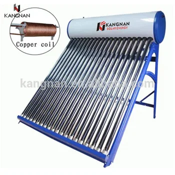 Competitive price copper coil solar water heater for morocco