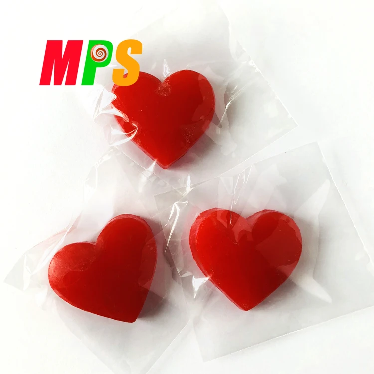 Kids Red Colors Sweets Love Heart Shaped hard candy