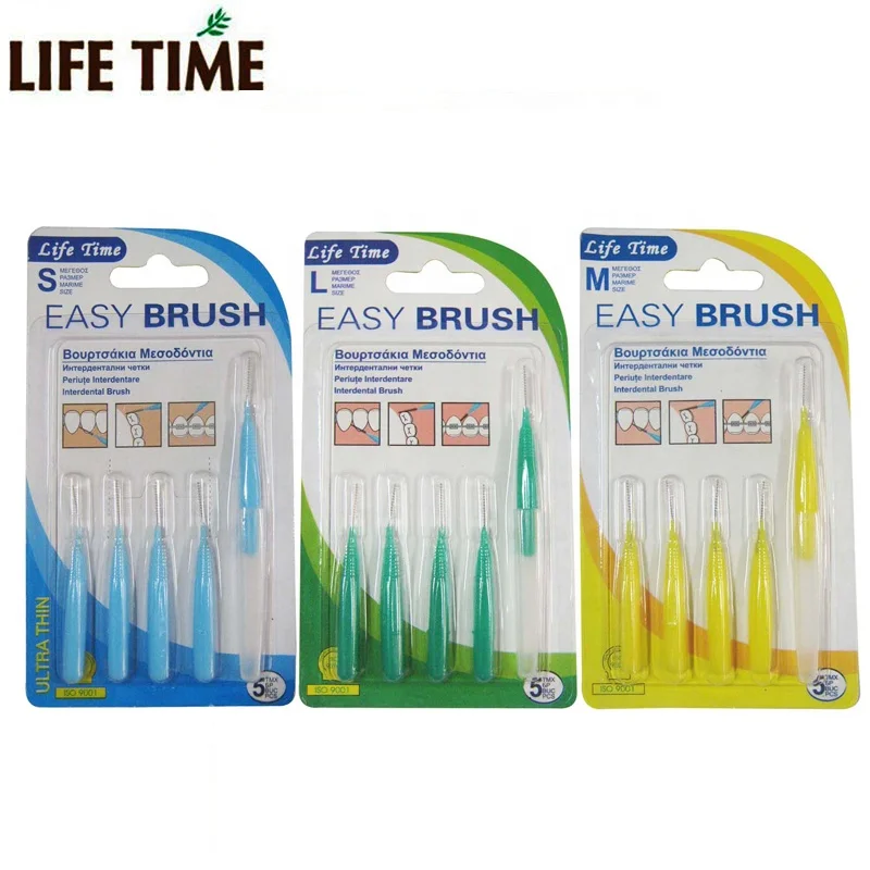 china factory direct OEM service experienced manufacturer deep-clean  stainless steel soft floss pick interdental brush