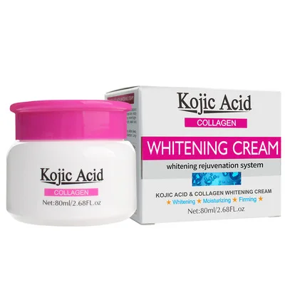 AiXin OEM 80ML Private Label Kojic Acid Skin Whitening Cream Anti Aging Moisturizing Repairing Collagen Kojic Acid Cream