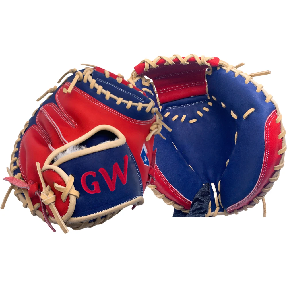 Wholesale 33.5 Inch Red and Blue Catcher Mitt