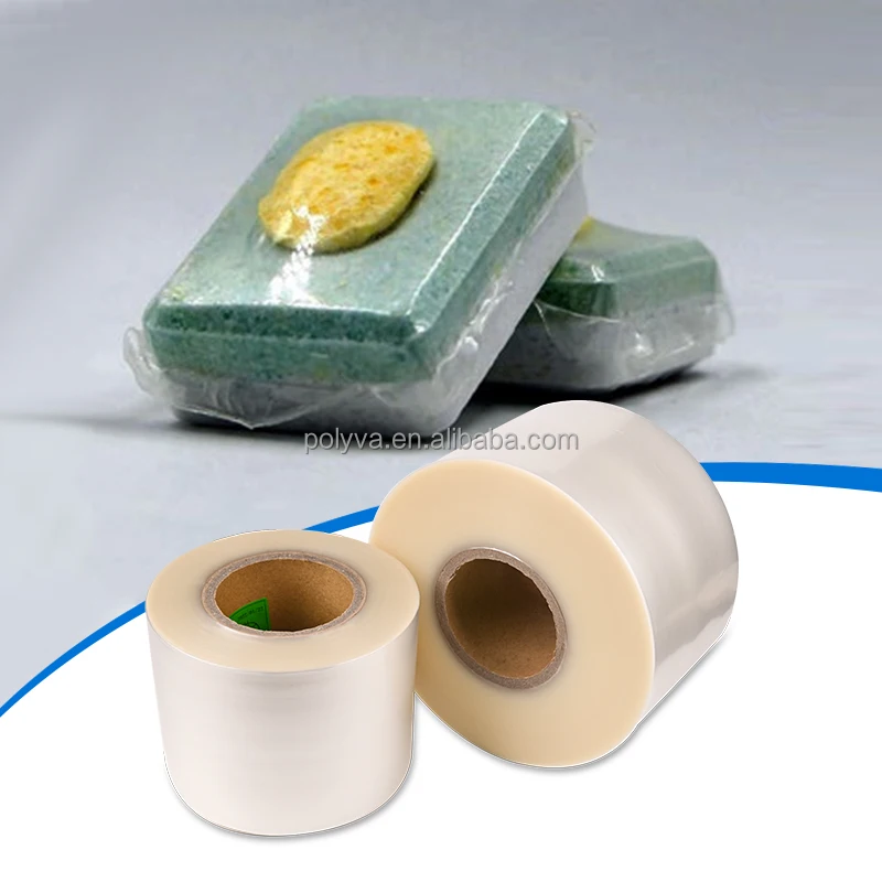 Polyva OEM Various shapes dishwasher block pods laundry detergent film pods cold water soluble PVA Packing film