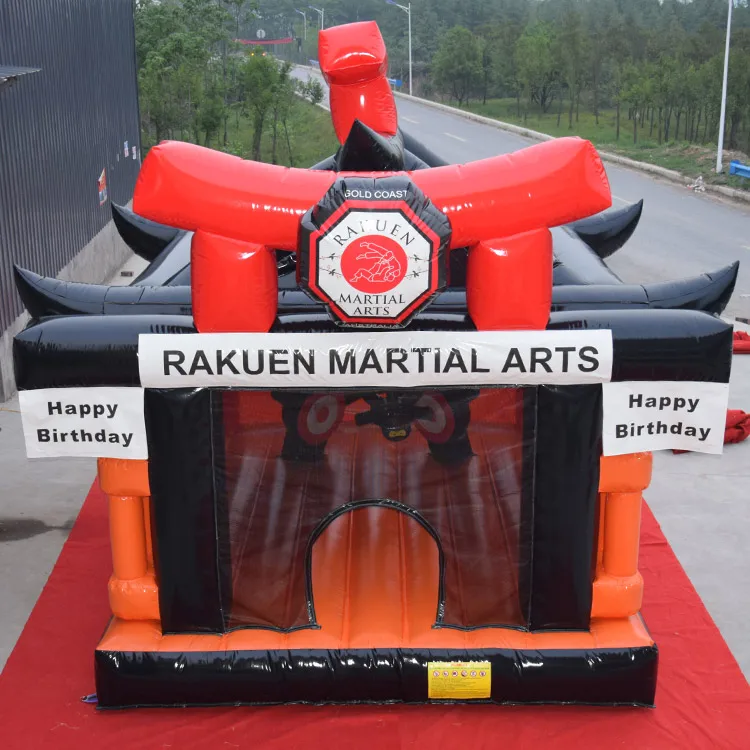 Martial art taekwondo karate junior Ninja Warrior inflatable Jumping castle/ bounce house/ inflatable bouncer for sale