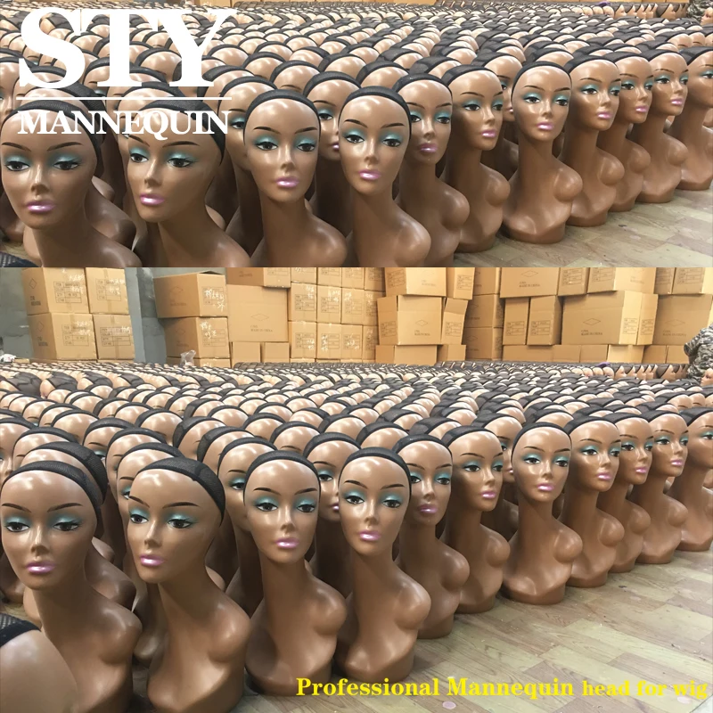 Manufactures Price Wholesale African American Female Mannequin Head mannequin head wig stand mannequin