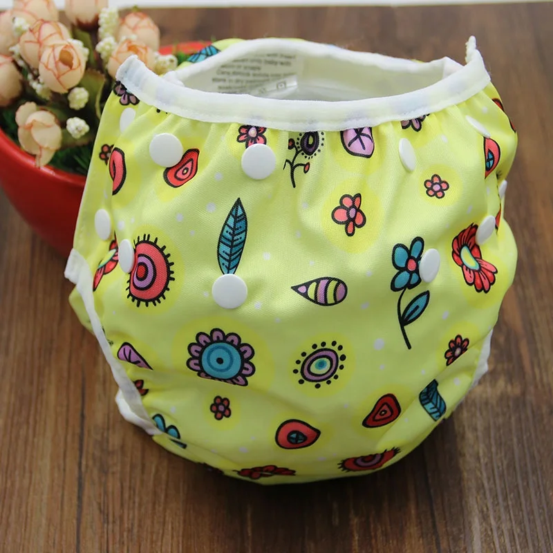 Hot sale cheap swimming diaper manufacture colorful reusable swim diaper baby