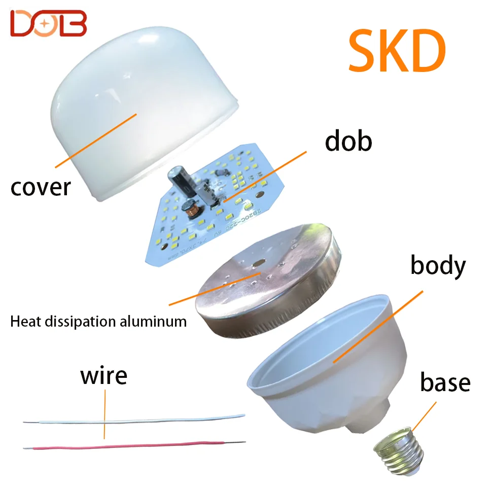 50W T Bulb Super Lumen LED Module Quality Assurance Multiple Watts Modern Design Square Board E27/B22 Base AC Two-Year Warranty