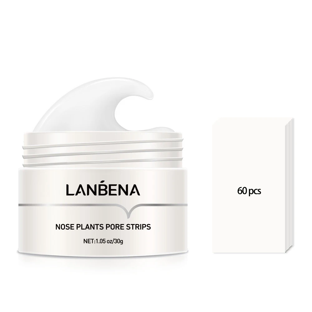 lanbena blackhead remover nose mask ac peel off mask for nose & face 60ml - deep cleansing nose phyto pore strips