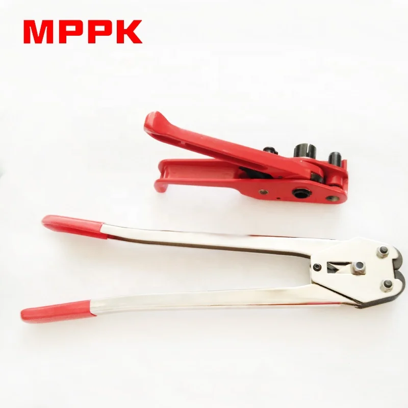 Heavy Duty Strapping Tensioner  Cutter Strapping Sealer for 5/8 -3/4 Width PP PET Strap Manual Banding Tool